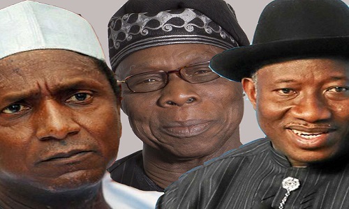 Yar-adua-Obasanjo-Jonathan