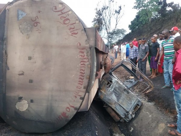 Petrol Tanker Crash In Akwa Ibom 