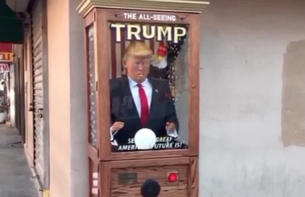 donald trump styled fortune telling machine found across new york