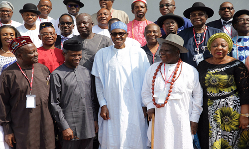 President Buhari met with Niger Delta groups on Tuesday