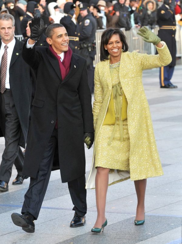 WASHINGTON - JANUARY 20:  President Barack Obama and first lady Michelle Obama walk in the Inaugural Parade on January 20, 2009 in Washington, DC. Obama was sworn in as the 44th President of the United States, becoming the first African-American to be elected President of the US.  (Photo by Ron Sachs-Pool/Getty Images)