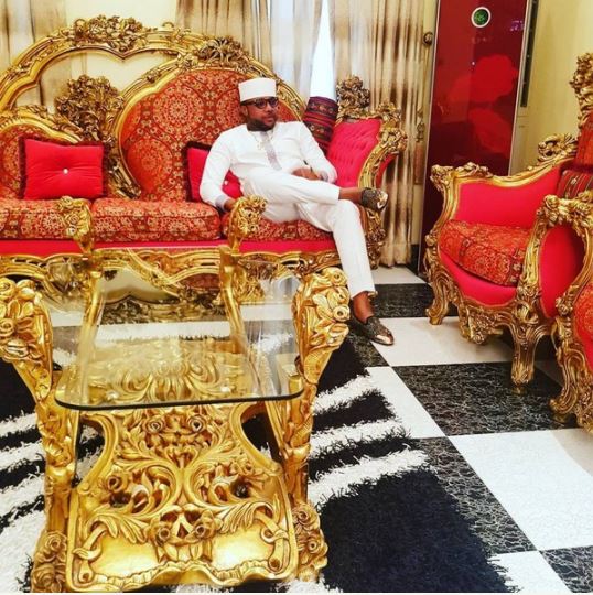 See Inside E-Money Golden Sitting Room (Photos) - Information Nigeria