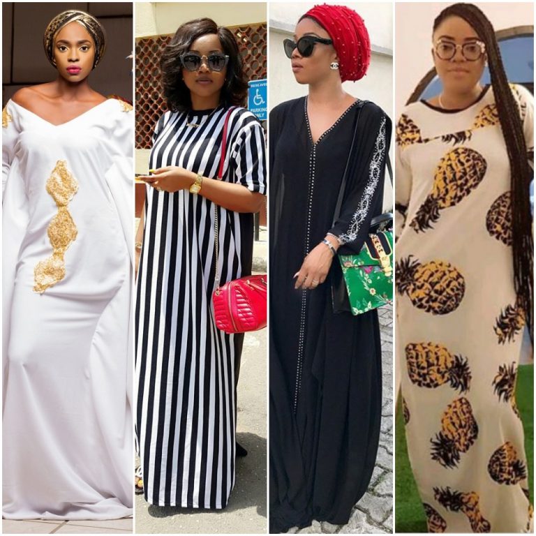 10 Nigerian Female Celebrities Showing Us How To Rock Kaftans ...