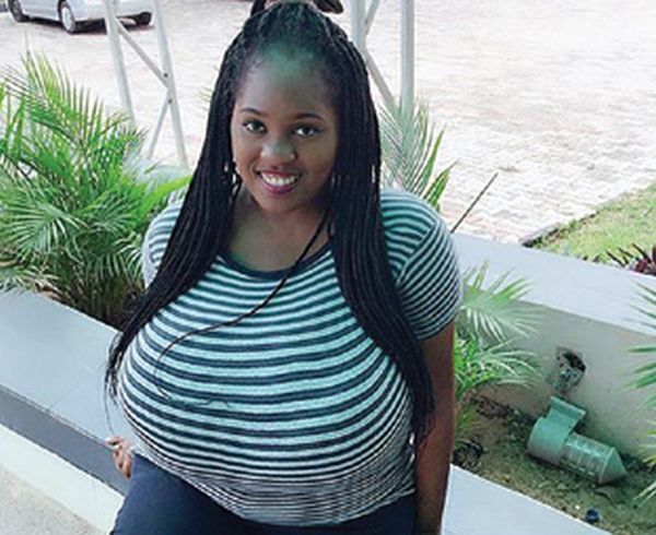 My huge boobs brings joy & embarrassment, people keep staring everywhere” –  Nigerian lady Obianuju (Photos) - Information Nigeria