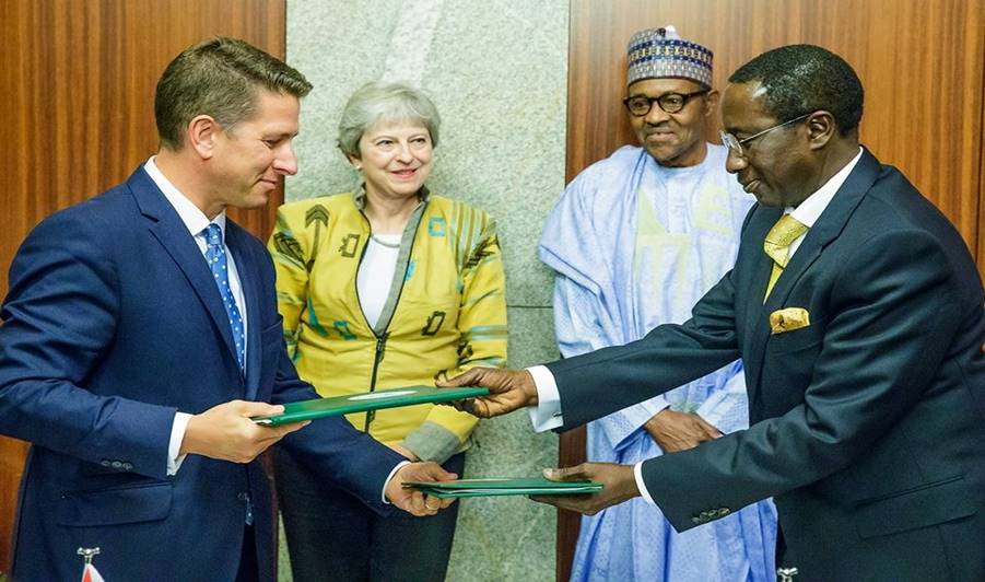 Image result for Highlights of Theresa Mayâs Visit to Nigeria
