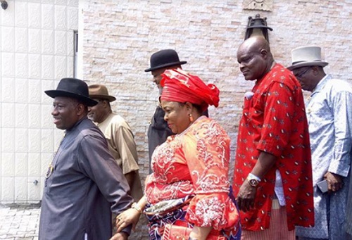 Goodluck Jonathan and wife, Patience