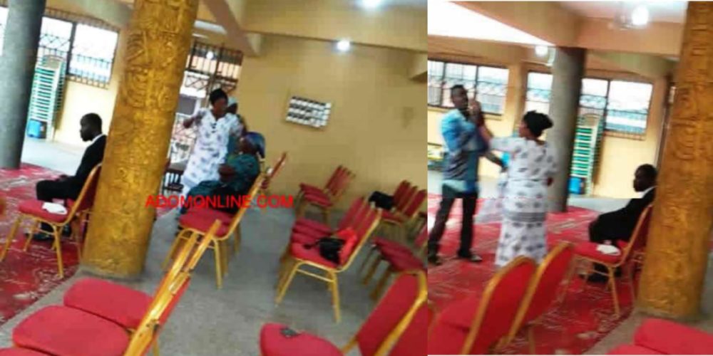 Lady allegedly beaten by church officials for not dressing properly