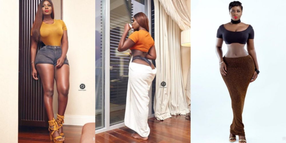 Small waist actress, Princess Shyngle shares a picture of her butt online.