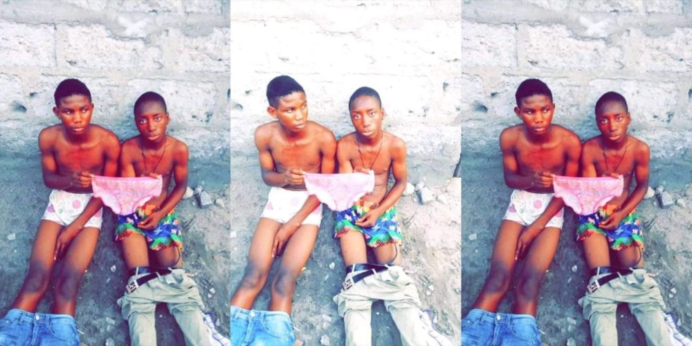 Boy cuaght in panties Two Young Boys Caught After Stealing Panties In Lagos Metropolis Photos Information Nigeria Start Magazine