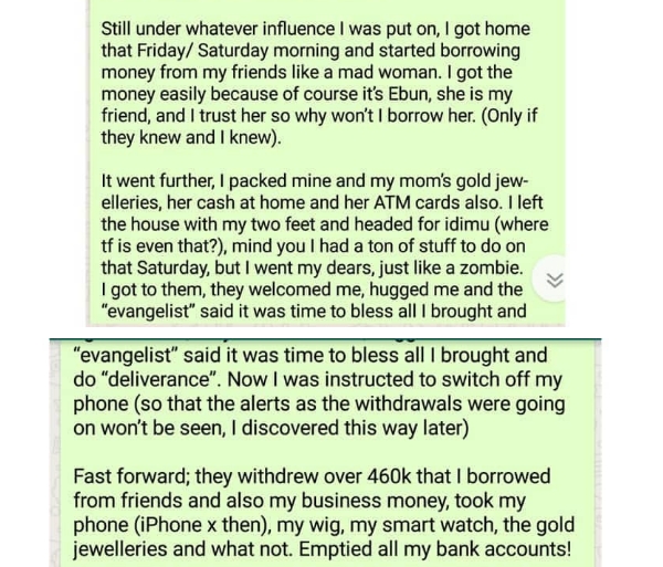 Nigerien lady recounts how she was duped of N1 million on her way to work