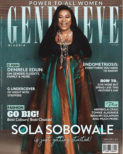 Sola Sobowale covers Genevieve magazine