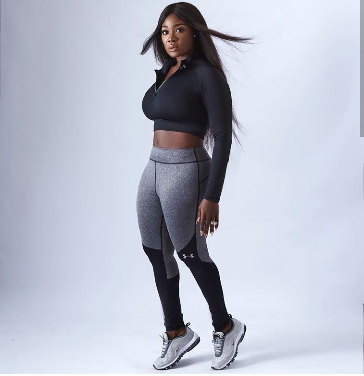 Mercy Johnson flaunts hot body in workout gear