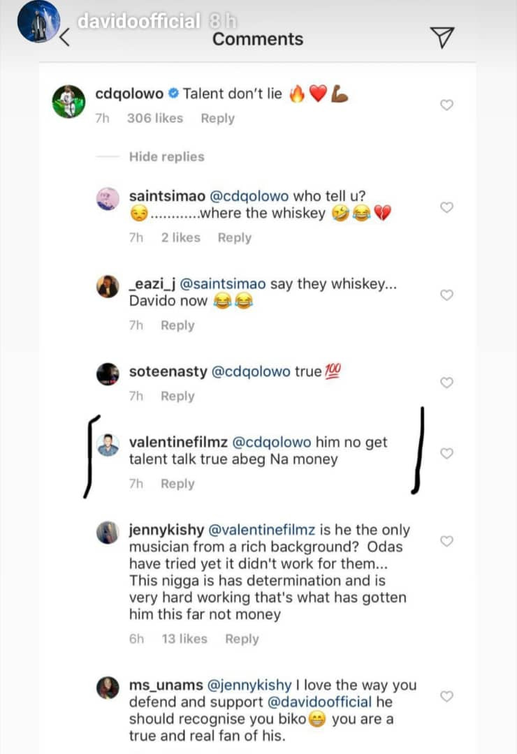 Davido calls out video director who tagged him as talentess