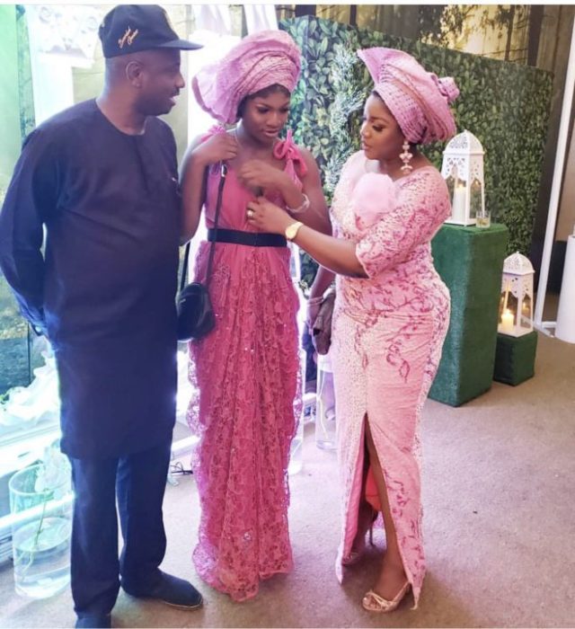[Photos]: Omotola Jalade-Ekeinde and daughter stun at Mo Abudu's daughter's wedding