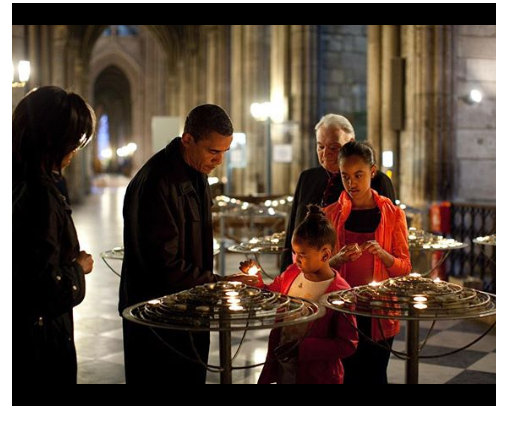 Notre Dame: Barack Obama systematizes with the people of France