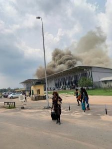 Bushfire at Sam Mbakwe International Airport 