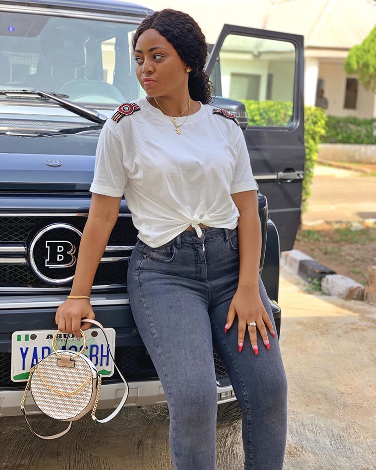 Social media breaks after Regina Daniels Shares photos of her new whip - See what Nigerians had to say