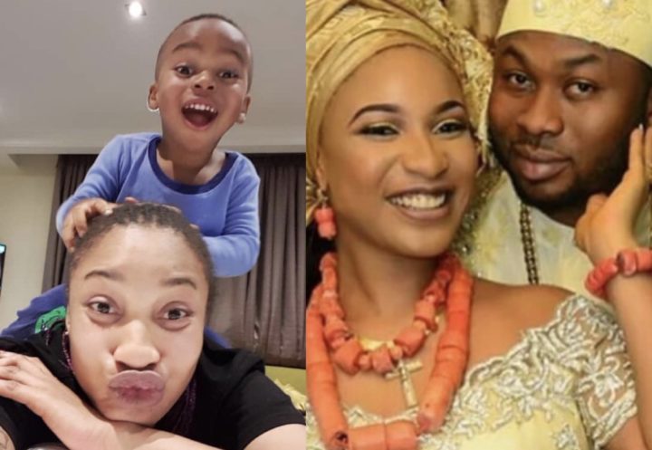 'My son believes his father is dead' - Tonto Dikeh