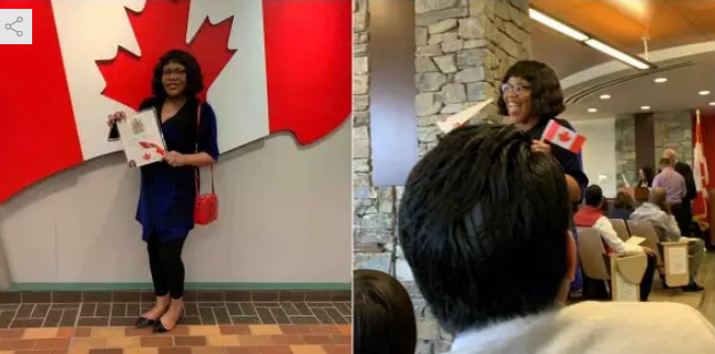 'I Will Burn My Nigerian Passport Now' - Lady Who Just Became A Canadian Citizen Boasts