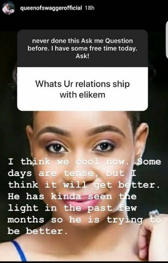 BBNaija's Pokello finally reveals why she dumped her husband Elikem