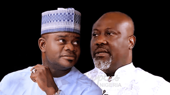 Nigerians Roast Dino Melaye For Saying He Plans To Send Yahya Bello To Prison