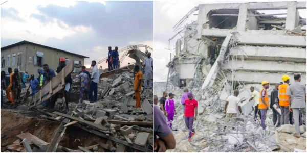 Ibadan: 8 people injured as two-storey building collapses