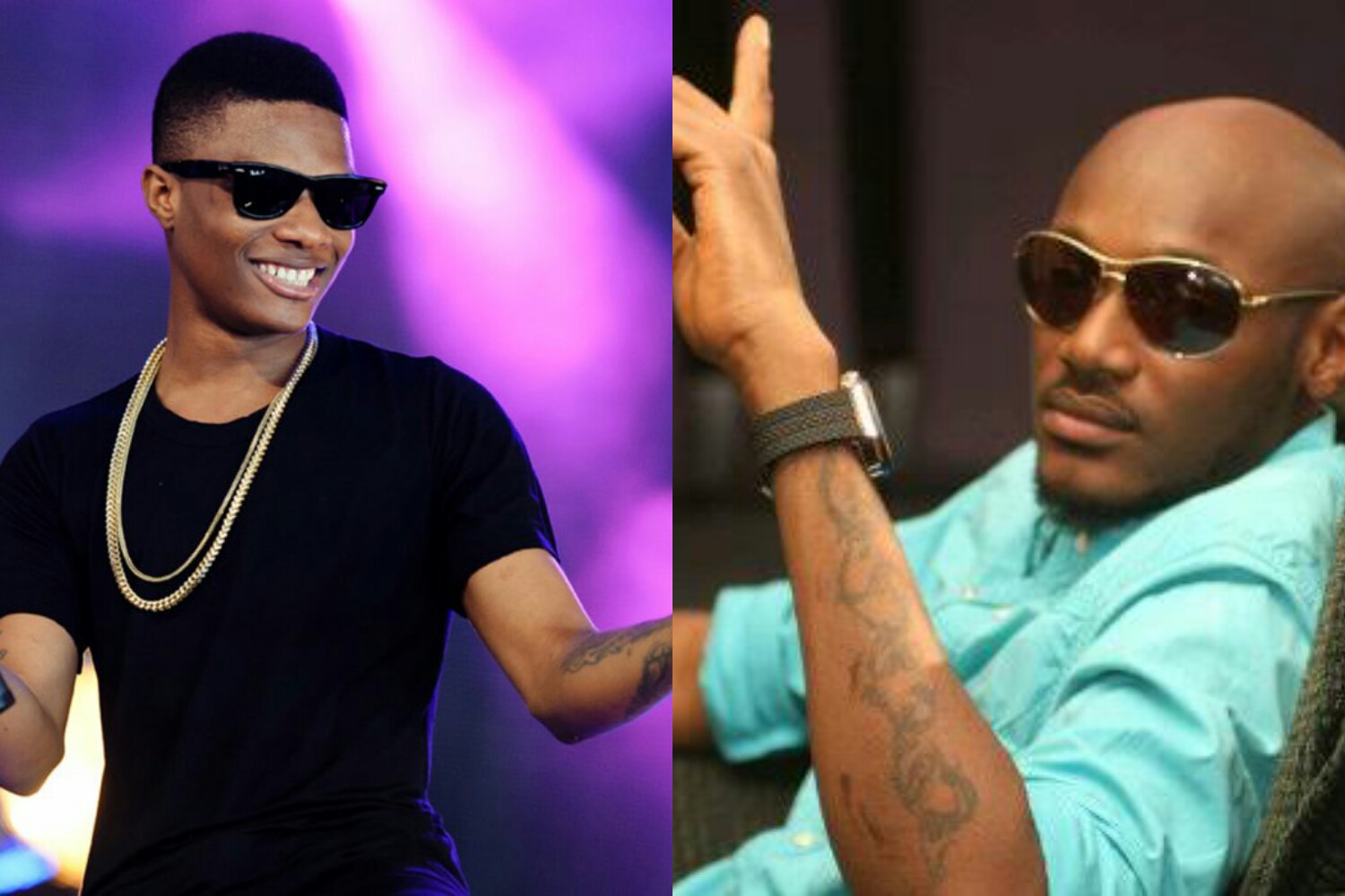 [Video]: Twitter boils over the way Wizkid greeted Tuface at Patoranking's album launch