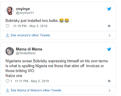 Nigerians drag Bobrisky after he shared photos of his installed boobs