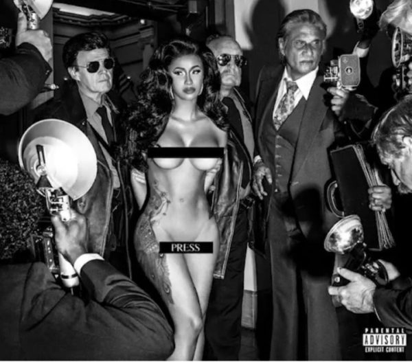 [Photo]: Cardi B goes completely naked on the cover art for her new single