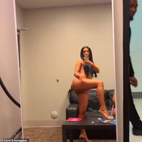 [Photos]: Cardi B shares X-rated photo to shut trolls up about her look to the BMA's