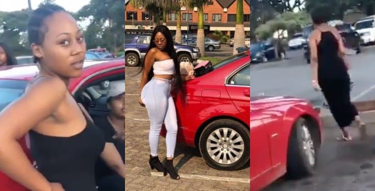 Woman Tracks Husband's Girlfriend, Humiliated Her And Collected The Car Her Husband Bought For The Lady