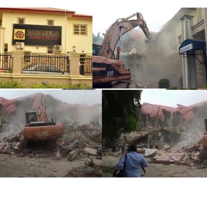 FG Demolishes Caramelo Night Club Weeks After Arresting Strippers There