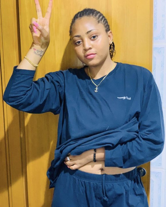 Regina Daniels poses with her step-kids, finally reacts to pregnancy rumors