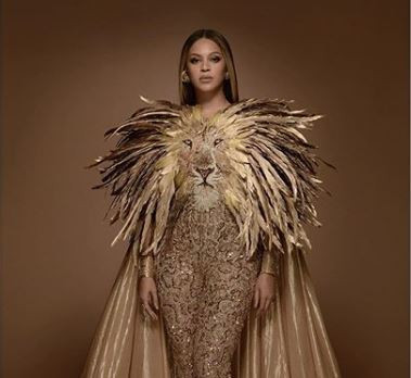 [Photos]: Beyonce stuns in new photos dressed as 'Nala' from the movie 'Lion King'