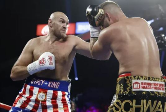 Tom Schwarz defeated by Tyson Fury defeats with a second-round TKO