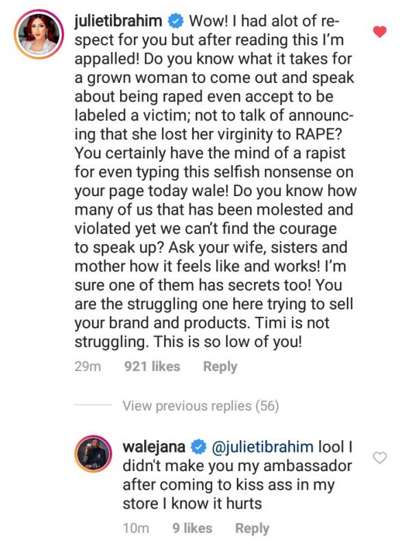 "You came to kiss ass in my store"- Wale Jana Fires Back At Juliet Ibrahim