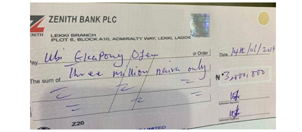 MC Galaxy gifts Ubi Franklin N3million for doing this