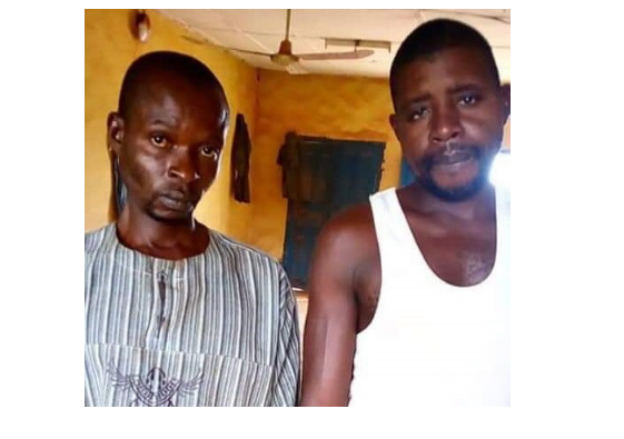 [Photo]: Police arrest men who raped a 23-year-old mentally deranged woman 