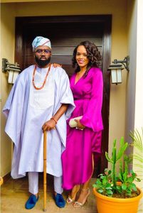 "I’m proudly Igbo"- Noble Igwe Shares Lovely Photo With Wife, Chioma