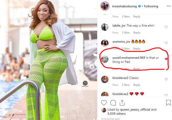 [Photos]: See the sexy photos Moesha Boduong shared on IG that got people talking