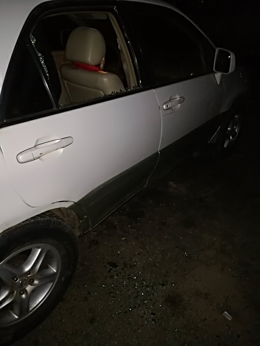 Photos: Man Shares What Happened To His Car 12 Minutes After Parking To Use the Atm