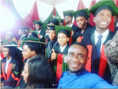 Actor Emeka Ike Celebrates His Son As He Graduates From College