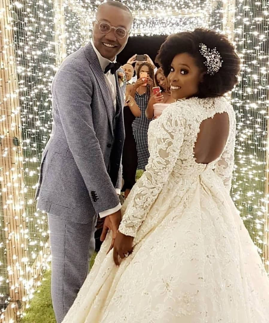 See photos from Mo Abudu's daughter's white wedding