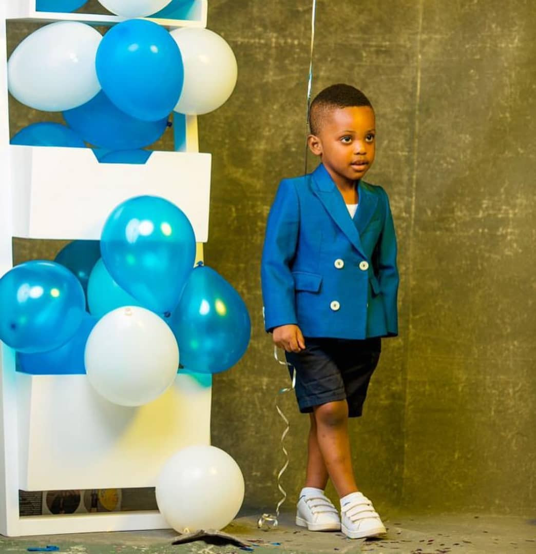 [Photos]: Ubi Franklin Releases Stylish Photos Of His Son Jayden As He Turns 3
