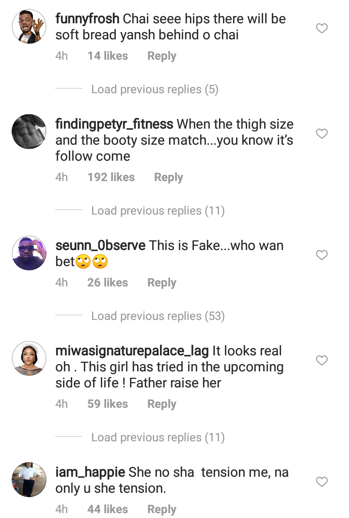 Moyo Lawal's comment section