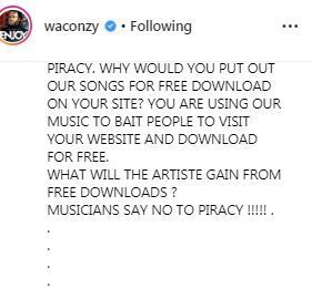 Singer Waconzy Drags Naijaloaded Boss Makinde Over Music Piracy