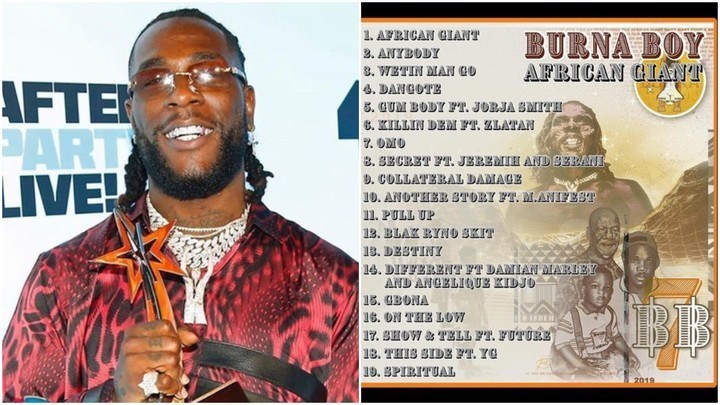 Burna Boy's New Album Tops Charts In 10 Different Countries