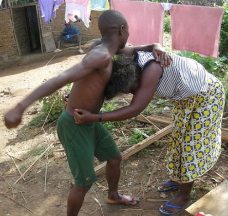 Fight between man and woman