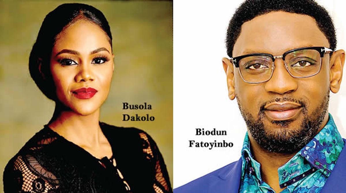 Busola Dakolo and Biodun Fatoyinbo