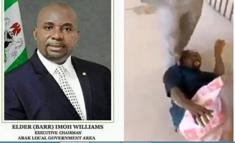 Barrister Imoh Williams and the assaulted  artisan